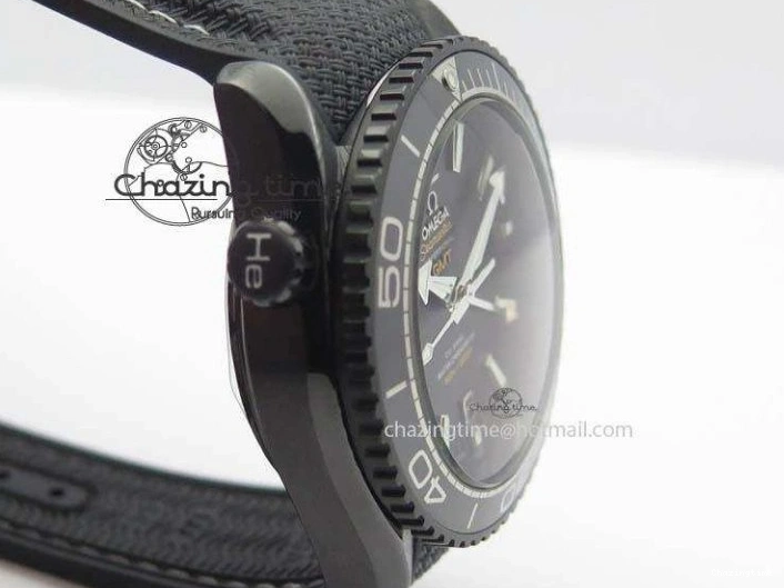 0407 Planet Ocean 45mm Real Ceramic BP-Maker Best Edition Black Dial On Nylon Rubber Strap A TopPick 8185